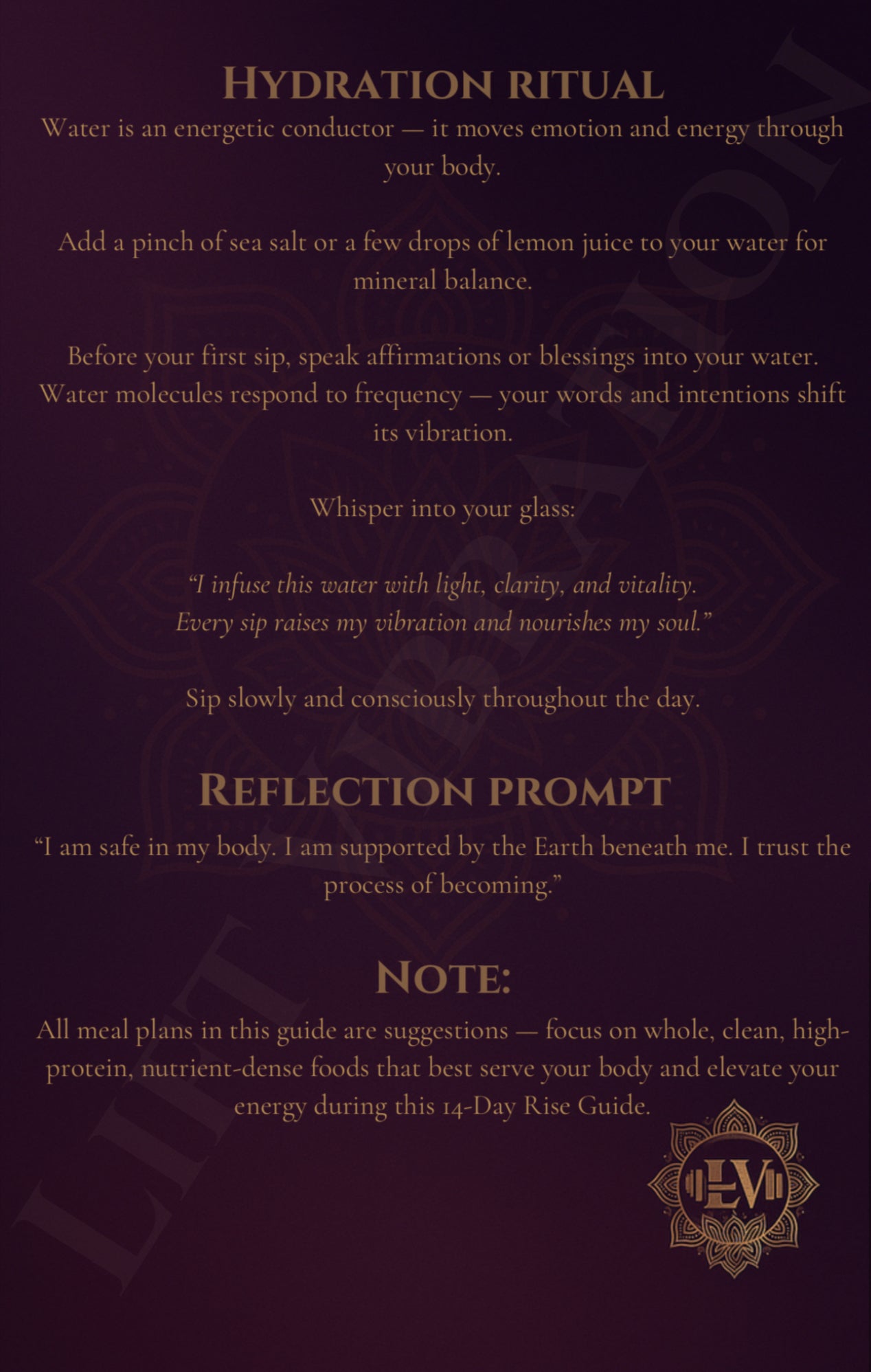 Lift Vibration: Rise Guide ✨ A 14-Day Journey to Strengthen Your Body and Elevate Your Spirit 🌙